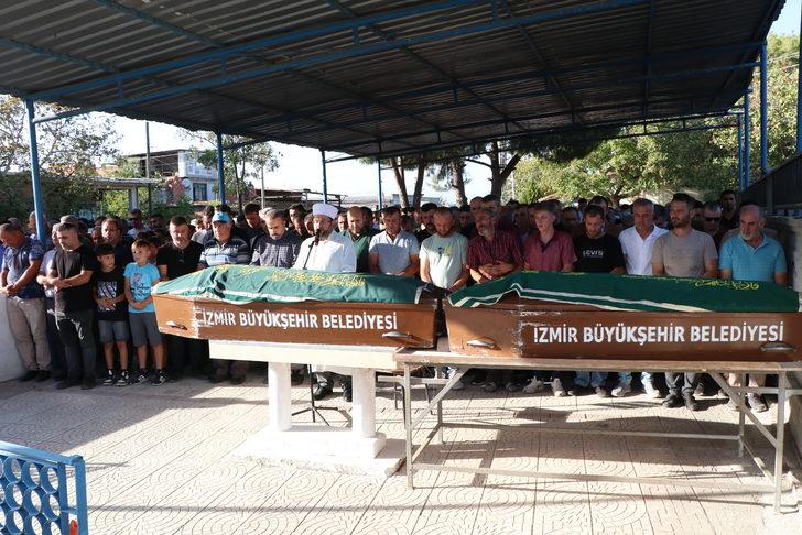 İzmir'de yangın söndürme göletinde boğulan kardeşler toprağa verildi G4