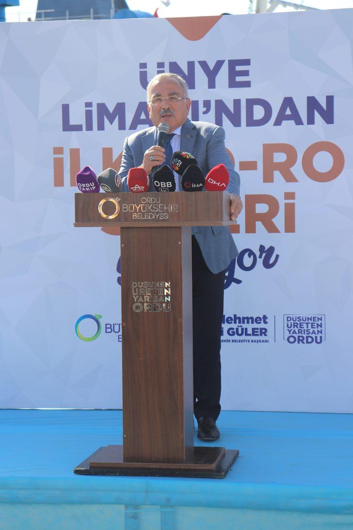 Ünye Limanı'ndan Rusya'ya Ro-Ro gemisiyle ilk sebze ve meyve ihracatı gerçekleştirildi G2