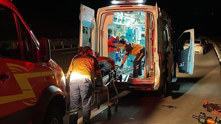 Kuzey Marmara Otoyolu'nda aracın devrilmesi sonucu 1 kişi öldü, 1 kişi yaralandı G4