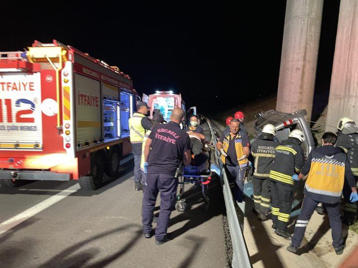 Kuzey Marmara Otoyolu'nda aracın devrilmesi sonucu 1 kişi öldü, 1 kişi yaralandı G5