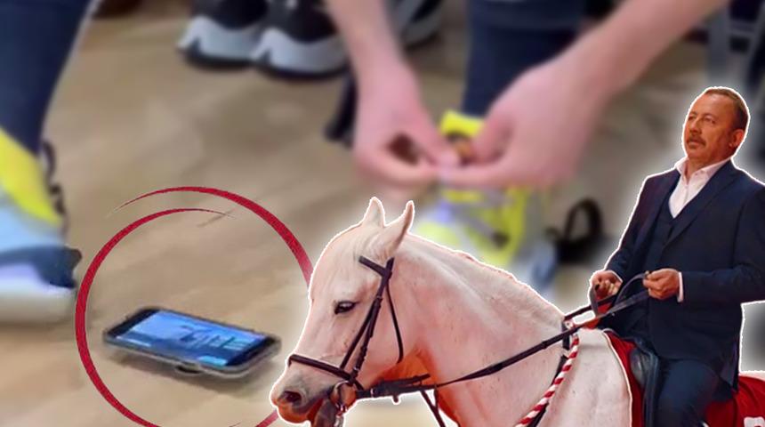 Yıldız oyuncu ayakkabılarını bağlarken at yarışı izledi!