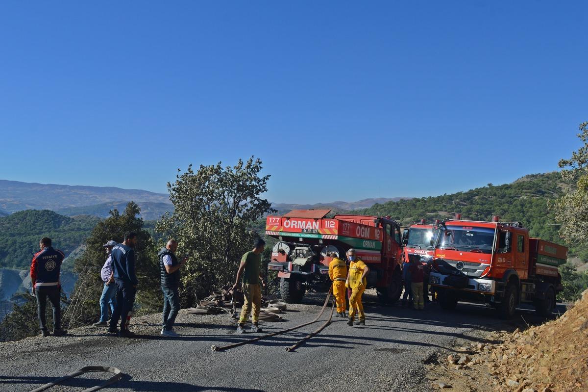 G&Uuml;NCELLEME - Adıyaman'da &ccedil;ıkan orman yangını kontrol altına alındı