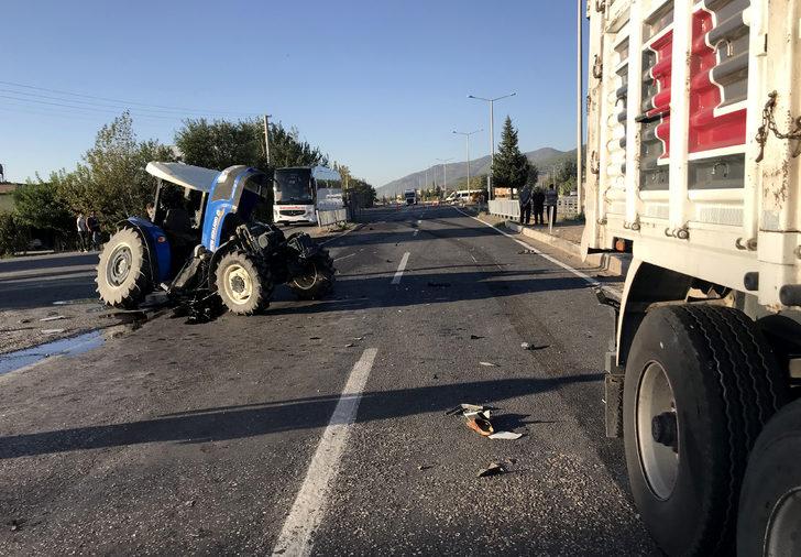Kahramanmaraş'ta tır ile çarpışan traktörün sürücüsü ağır yaralandı G4
