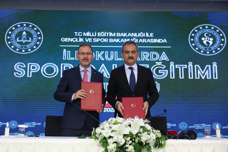 MEB ile Gençlik ve Spor Bakanlığı arasında "İlkokullarda Spor Dalı Eğitimi Protokolü" imzalandı G1