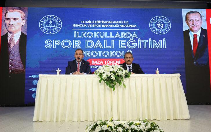 MEB ile Gençlik ve Spor Bakanlığı arasında "İlkokullarda Spor Dalı Eğitimi Protokolü" imzalandı G2