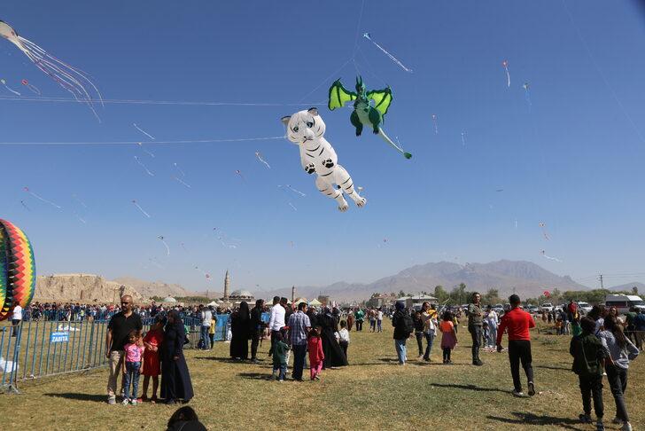 Çocukların uçurduğu uçurtmalar Van'ın semalarını renklendirdi G3