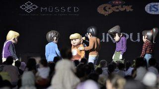 4. Dünya Göçebe Oyunları'nda Rafadan Tayfa çocuklarla buluştu