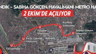 Pendik - Sabiha Gökçen metrosu ne zaman açılacak? İşte Pendik - Sabiha Gökçen metro durakları!