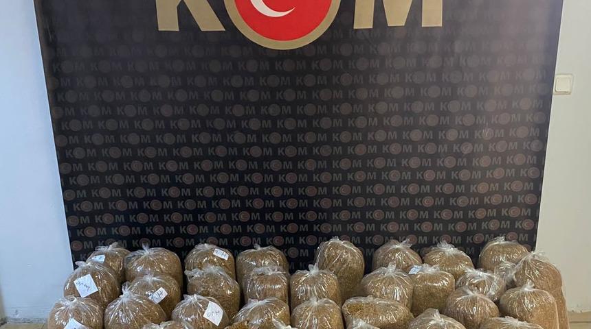 Hatay'da gümrük kaçağı 435 kilogram tütün ele geçirildi