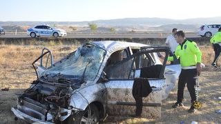 Yozgat’ta devrilen otomobildeki 1 kişi öldü