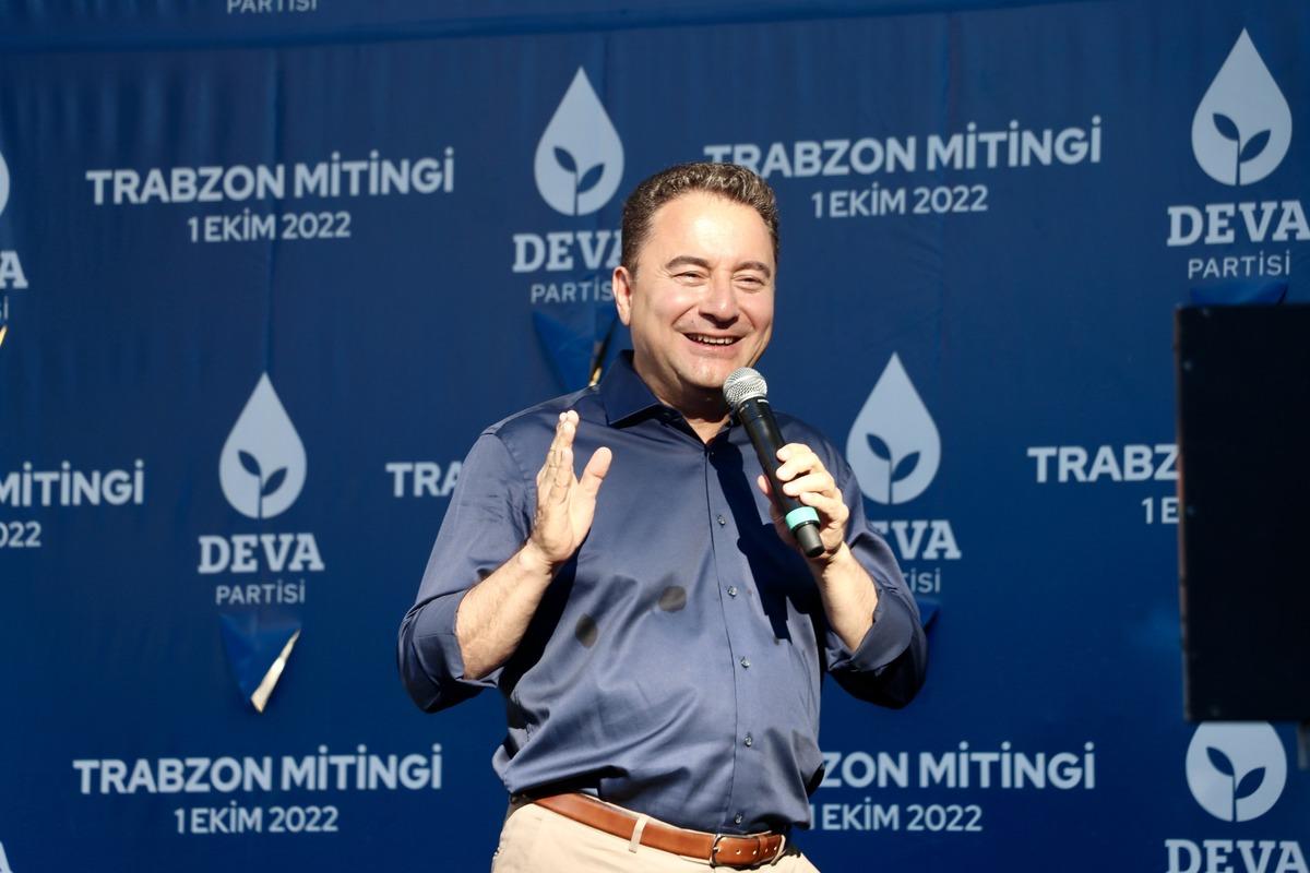 DEVA Partisi Genel Başkanı Babacan, Trabzon mitinginde konuştu: