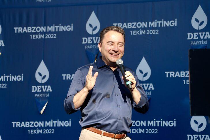 DEVA Partisi Genel Başkanı Babacan, Trabzon mitinginde konuştu: G1