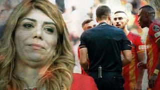 Son dakika: 'Havaya girmesinler!' Kayserispor Başkanı Berna Gözbaşı, Trabzonspor maçının ardından ateş püskürdü...