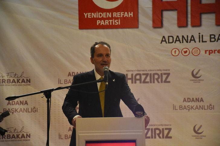 Yeniden Refah Partisi Genel Başkanı Erbakan, Adana'da partisinin il kongresine katıldı G3