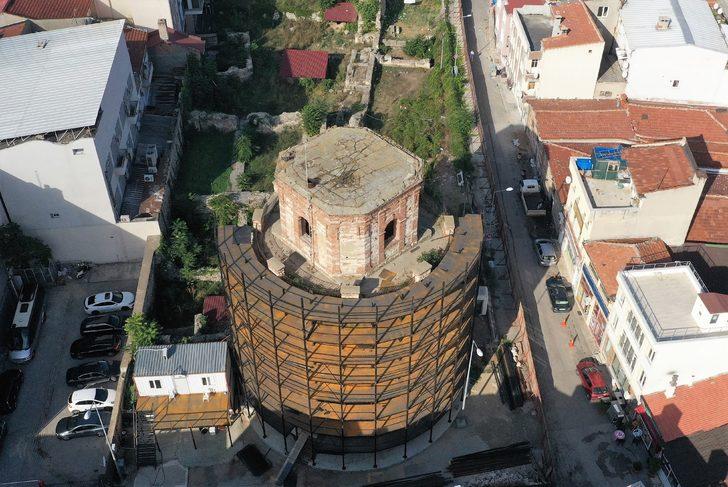 Edirne'deki Makedon Kulesi'nin dinamitle yıkılan bölümleri restorasyonda tamamlanacak G2