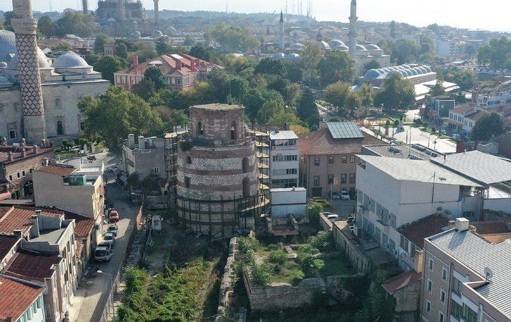 Edirne'deki Makedon Kulesi'nin dinamitle yıkılan bölümleri restorasyonda tamamlanacak G3