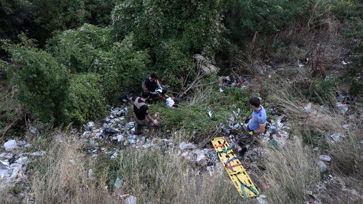 Uludağ'ın eteklerindeki beton bariyerlerden düşen kişi yaralandı G3