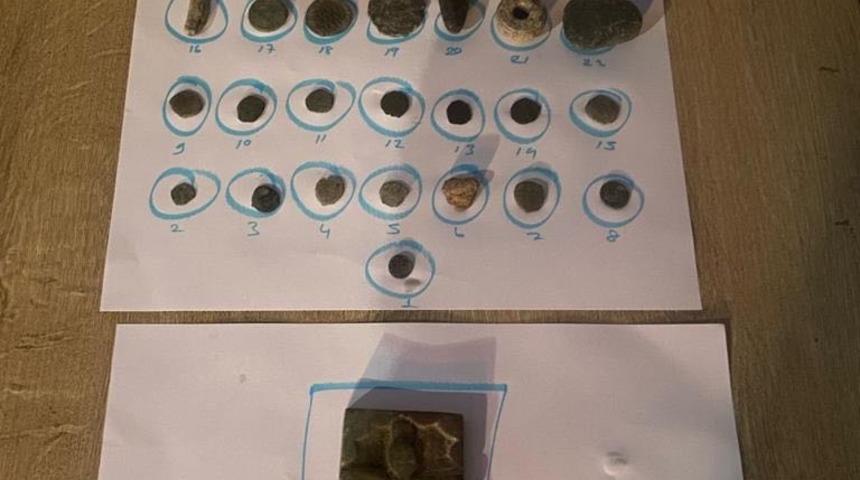 Manisa'da tarihi eser niteliğinde olduğu değerlendirilen parçalar ele geçirildi