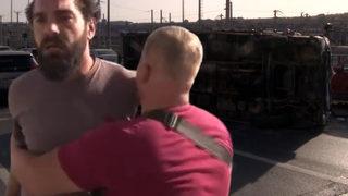 Kaza yaptılar, kazayı bırakıp muhabire saldırdılar: Seni Genelkurmay'a şikayet edeceğim