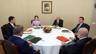 6’lı masa ikinci turun ilk görüşmesine başladı! İşte masadaki konular