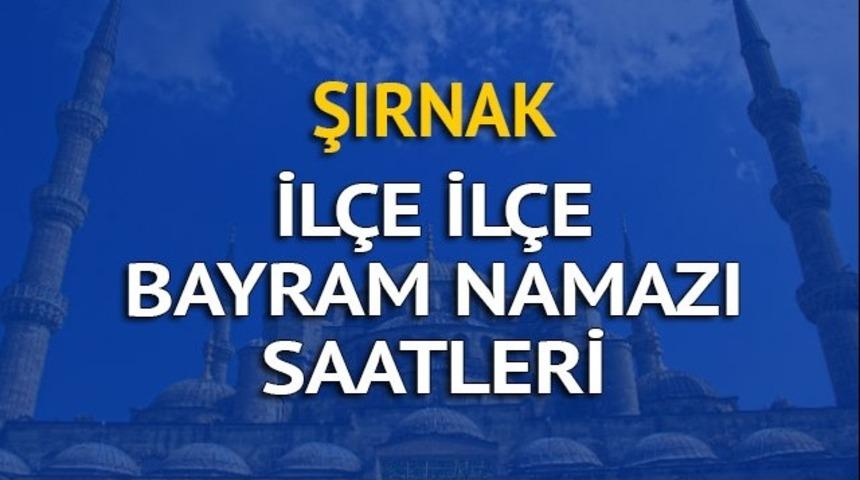 Şırnak bayram namazı saati ka&ccedil;ta? İşte Diyanet'ten bayram namazı saatleri