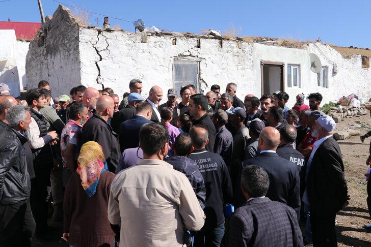 İçişleri Bakanı Soylu, Ardahan'da depremden etkilenen köylerde inceleme yaptı: G4