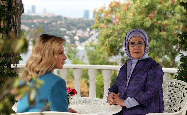 Emine Erdoğan, Ukrayna Devlet Başkanı'nın eşi Zelenska'yı İstanbul'da ağırladı: G3