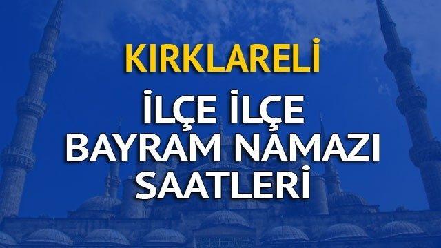 Kırklareli bayram namazı saati kaçta? İşte Diyanet'ten bayram namazı saatleri