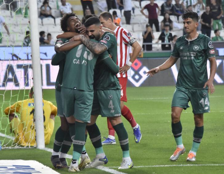 3 golün iptal edildiği maçta kazanan Konyaspor! G1