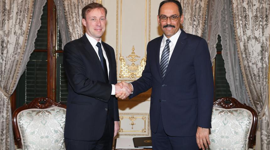 Cumhurbaşkanlığı Sözcüsü Kalın, ABD Ulusal Güvenlik Danışmanı Sullivan ile görüştü