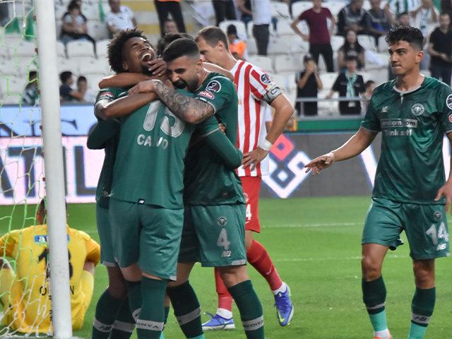 3 golün iptal edildiği maçta kazanan Konyaspor!