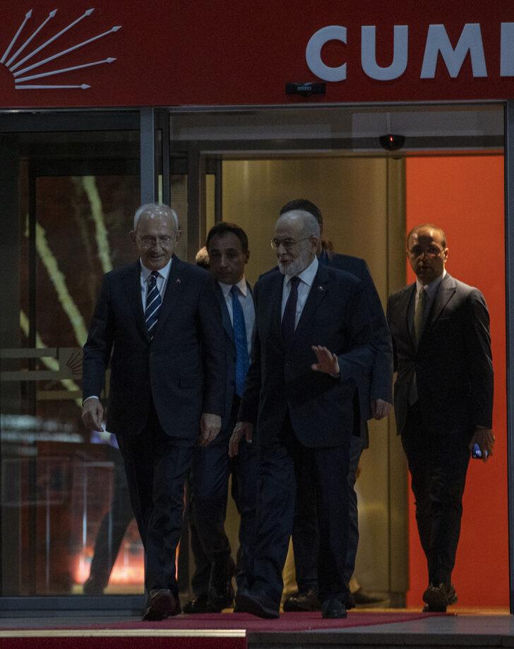 Altı muhalefet partisi genel başkanının CHP Genel Merkezi'ndeki toplantısı sona erdi G5