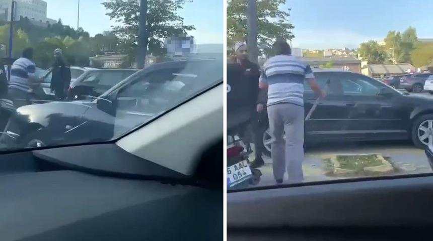 Trafikte dehşet! Tartıştığı kişiye baltayla saldırdı