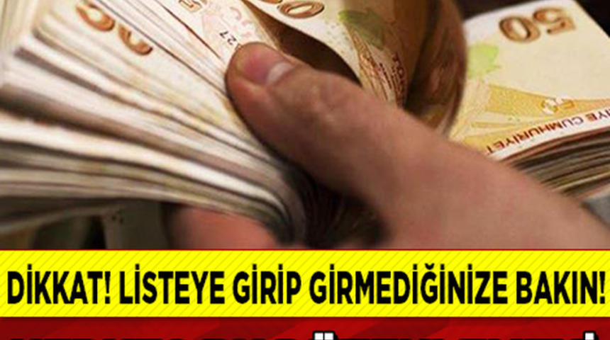 Dikkat Listeye Girip Girmediğinizi Kontrol Edin