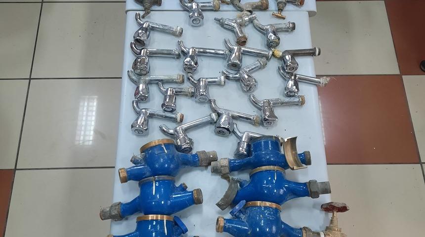 Konya'da cami ve evlerden musluk çalan şüpheli yakalandı