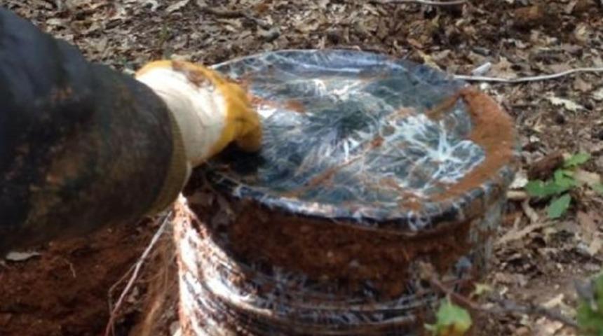 Yola tuzaklanan bombalar imha edildi