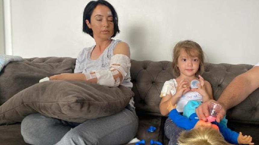 Anne ve kızı restoran çıkışı köpek saldırısına uğradı! 'Korumak için üzerine yattım'