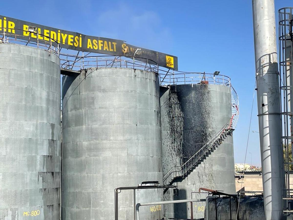 Konya'da asfalt şantiyesinde meydana gelen patlamada 2 iş&ccedil;i yaralandı