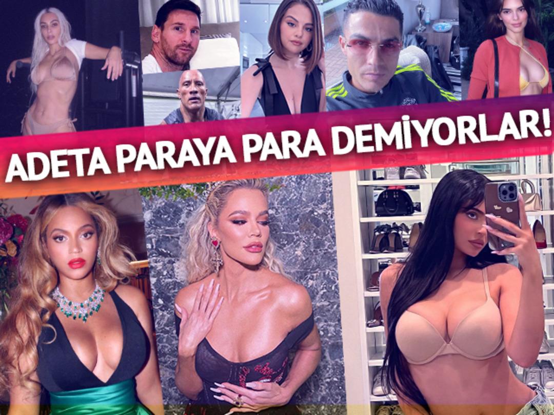 Instagram&rsquo;ın en zenginleri belli oldu! Paylaşım başına gelirleri ağızları a&ccedil;ık bıraktı, zirvedeki isim şaşkına d&ouml;nd&uuml;rd&uuml;...