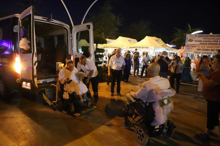 Fethiye'de tanıştıkları "engelsiz kafe"de dünyaevine girdiler G3