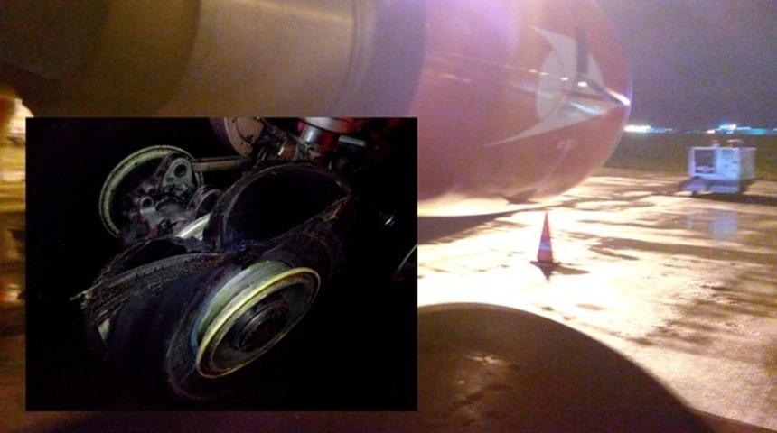 Uçağın motoru patladı, faciadan dönüldü