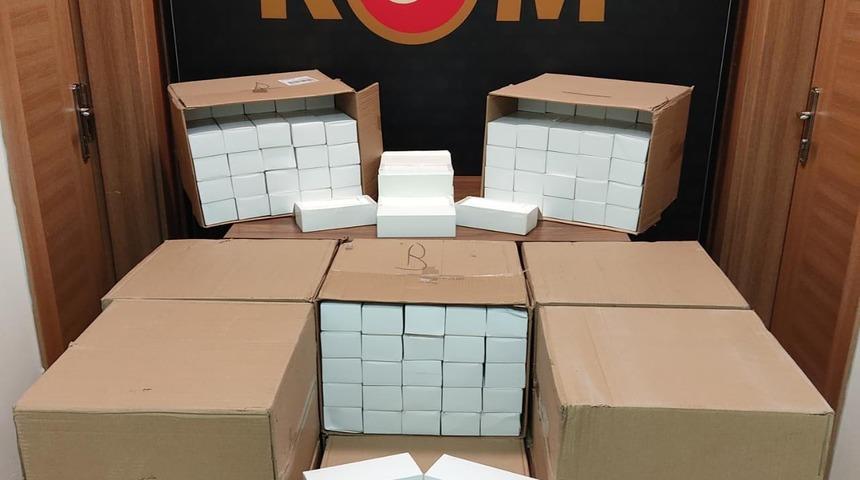 Çanakkale'de 130 bin 200 adet kaçak makaron ele geçirildi