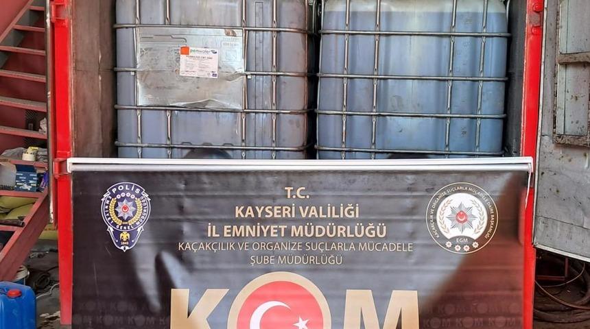 Kayseri'de kaçak akaryakıt operasyonunda 2 kişi gözaltına alındı