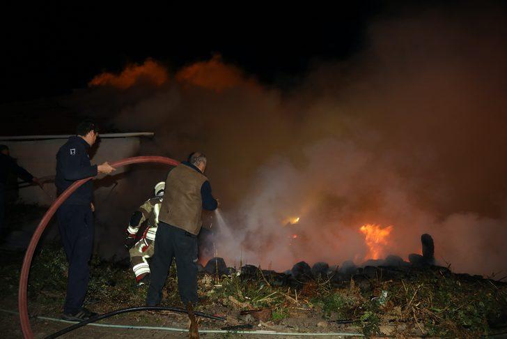 Ankara'da kırsal mahallede iki ev ile bir samanlık yandı G2
