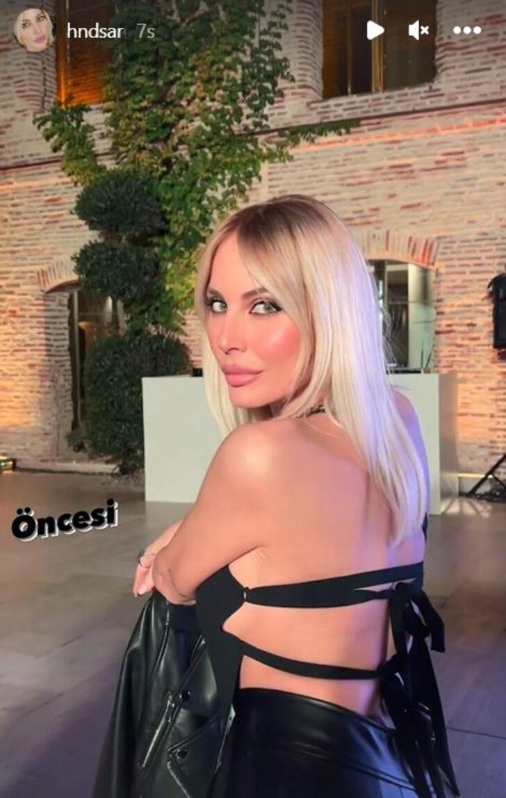 "Ben yine ateş ediyorum" diyerek paylaştı! Hande Sarıoğlu deri pantolonuyla olay oldu G1