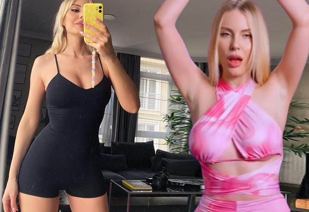 "Ben yine ateş ediyorum" diyerek paylaştı! Hande Sarıoğlu deri pantolonuyla olay oldu