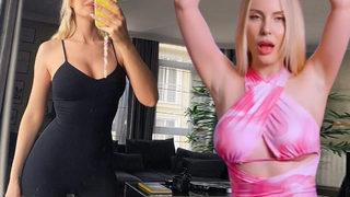 Ben yine ateş ediyorum diyerek paylaştı! Hande Sarıoğlu deri pantolonuyla olay oldu