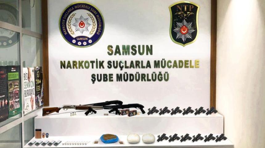 Samsun'da "Kökünü Kurutma Operasyonu"nda 94 şüpheli yakalandı
