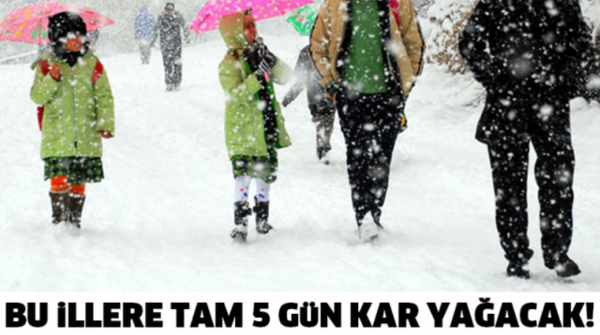 Meteoroloji Uyardı Bu İllerde 5 G&uuml;n Kar Yağacak İşte O İller