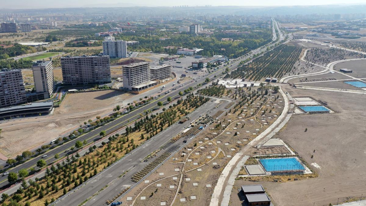 Kayseri'deki Recep Tayyip Erdoğan Millet Bah&ccedil;esi'nin y&uuml;zde 70'i tamamlandı
